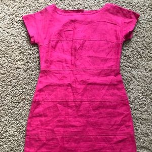 Pink Banana Republic Linen Dress